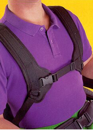 Example of shoulder straps to extend the trunk