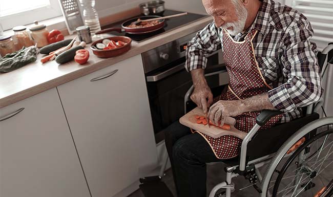 person in wheelchair