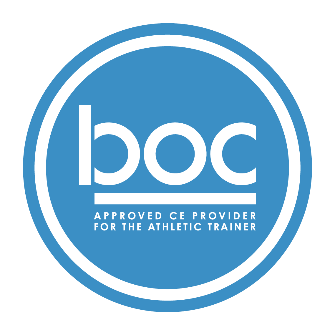 BOC approved CE provider for the athletic trainer emblem